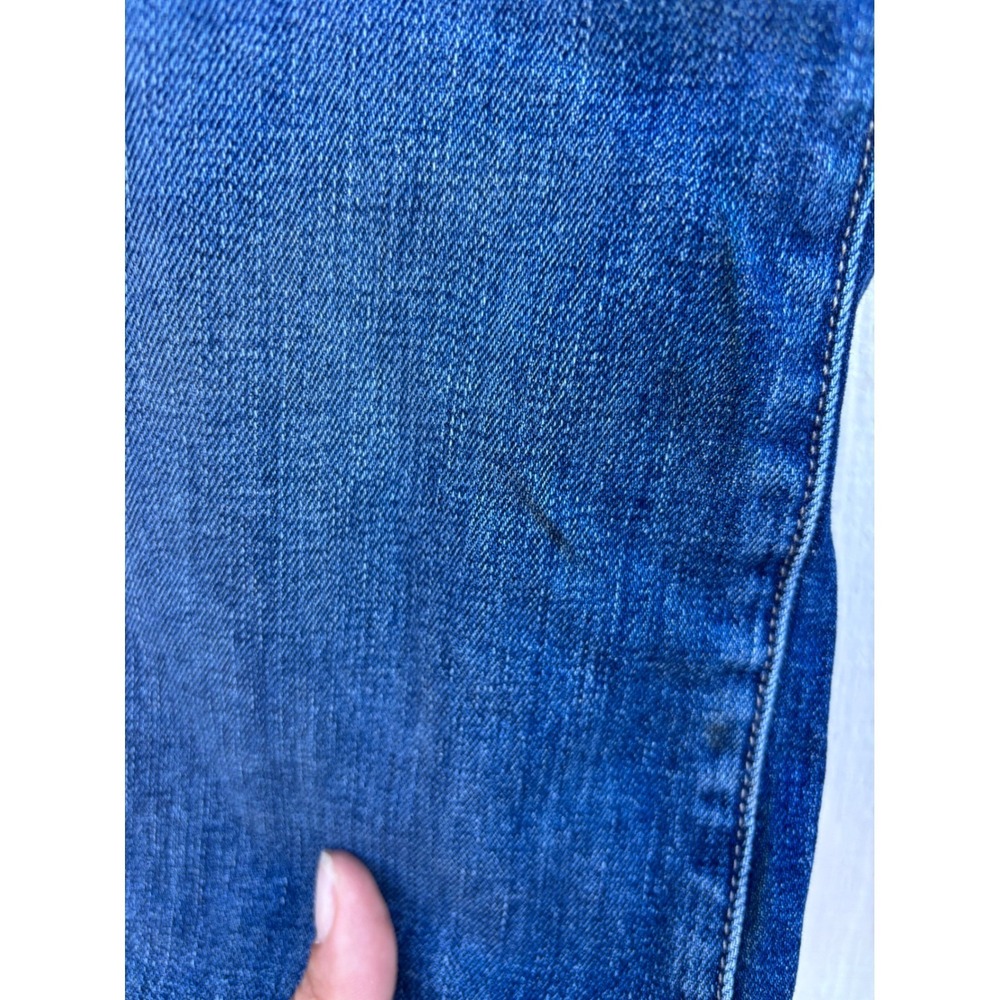 Nili Lotan London Women's Cropped Wide Leg Jeans Size 27 Distressed Denim - Picture 7 of 7